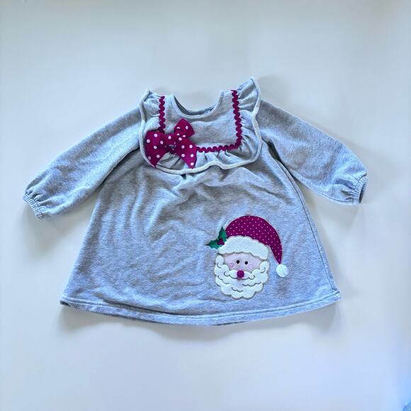Goodlad Girls 3T Dress Santa Christmas Gray - Picture 7 of 7